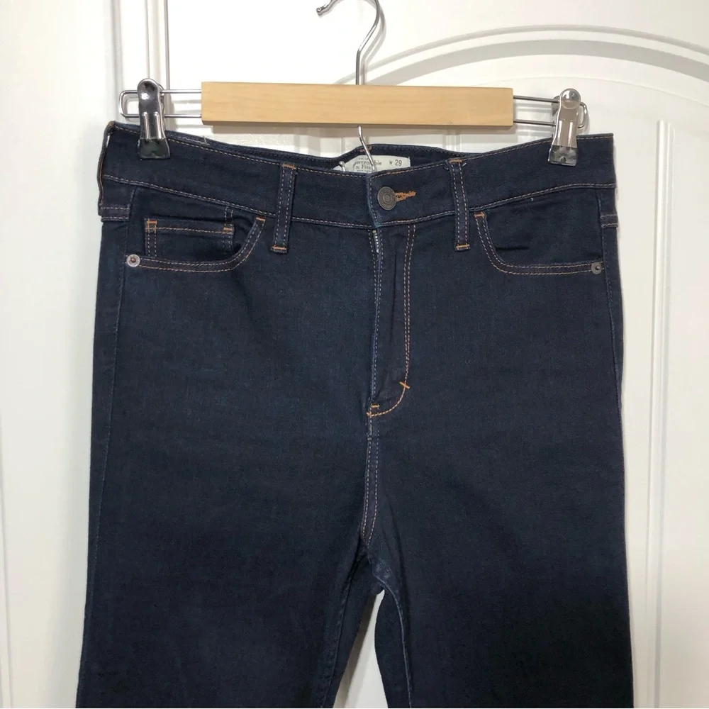 Abercrombie & Fitch Women’s High Waisted Dark Wash Slim Jeans W29 L31_3